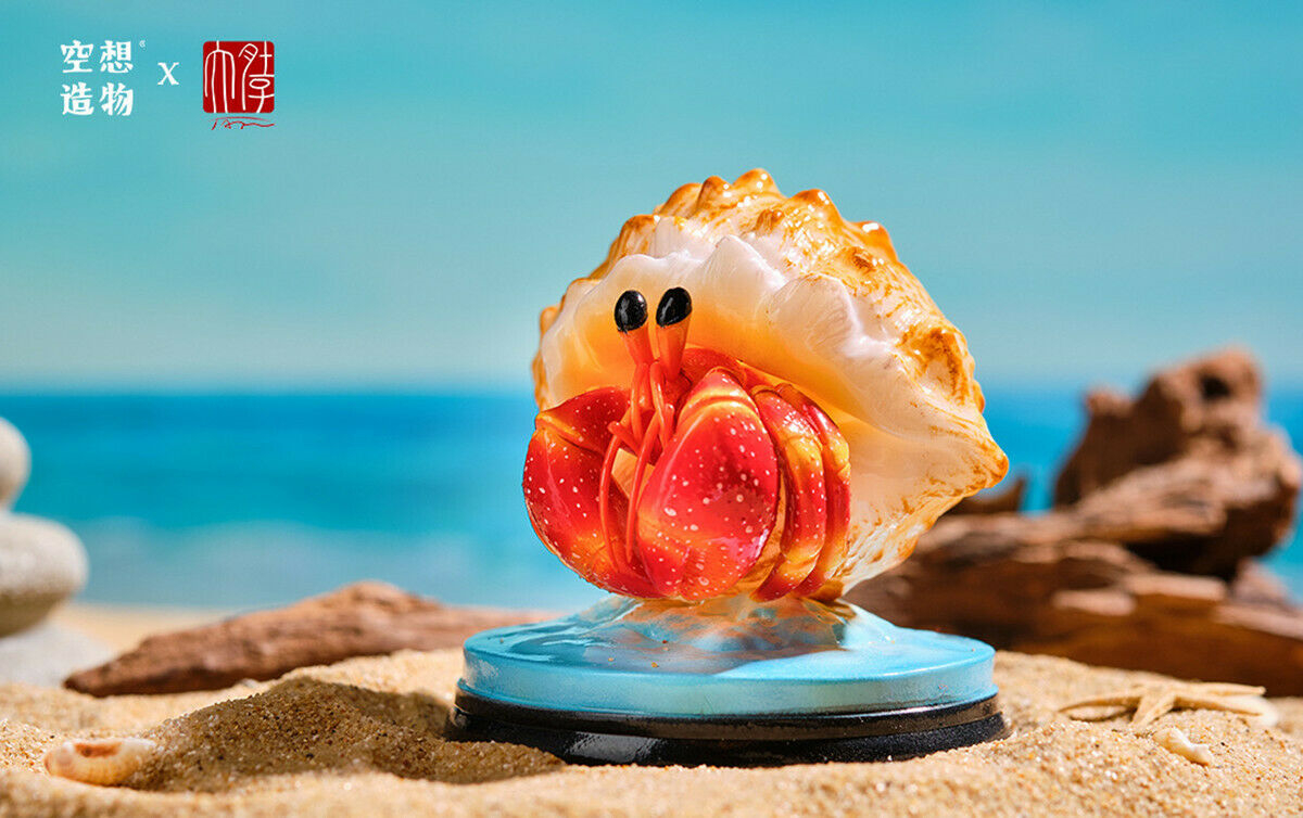 Summer Hermit Crab Model Blind Box Animal Paguridae Figure Collector Decor Gift Crafts Souvenirs Decoration Vehicle Simulation