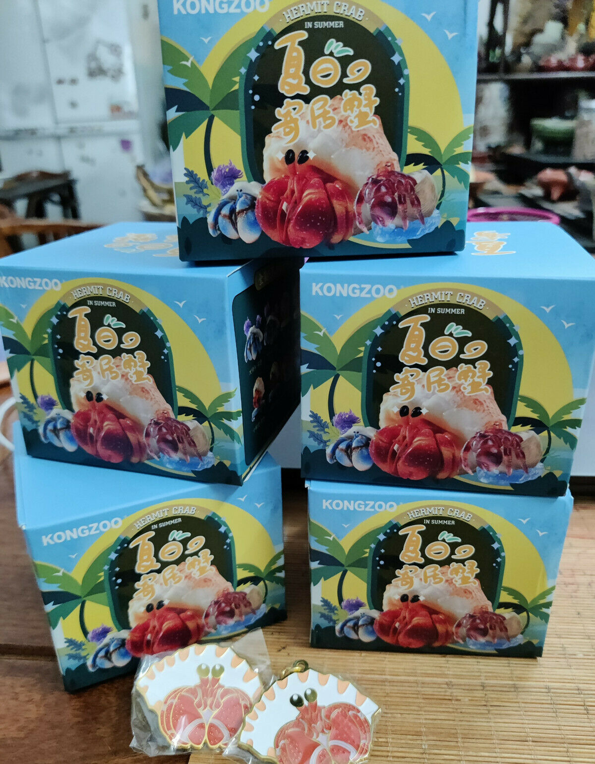 Summer Hermit Crab Model Blind Box Animal Paguridae Figure Collector Decor Gift Crafts Souvenirs Decoration Vehicle Simulation