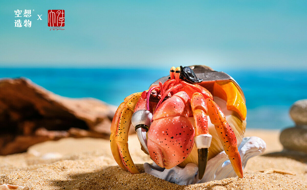 Summer Hermit Crab Model Blind Box Animal Paguridae Figure Collector Decor Gift Crafts Souvenirs Decoration Vehicle Simulation