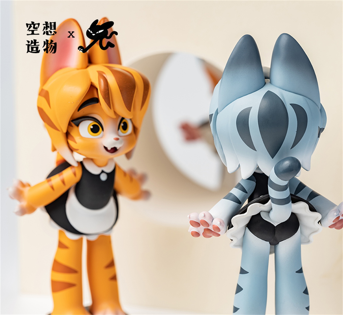 The Maid Cat Blind Box Model Cute Pet Animal Figure Collector Decor Kid Toy Gift Crafts Souvenirs Decoration Vehicle Simulation