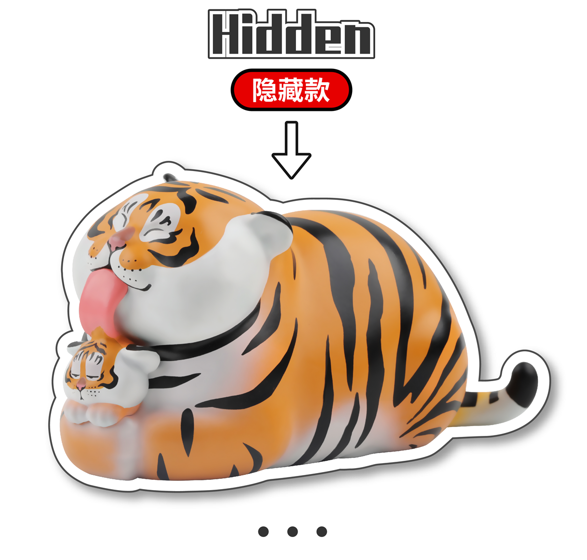 Fat Tiger Blind Box Model Cute Animal Figure Collector Decor Toy Gift Crafts Souvenirs Simulation Ornaments Healing System