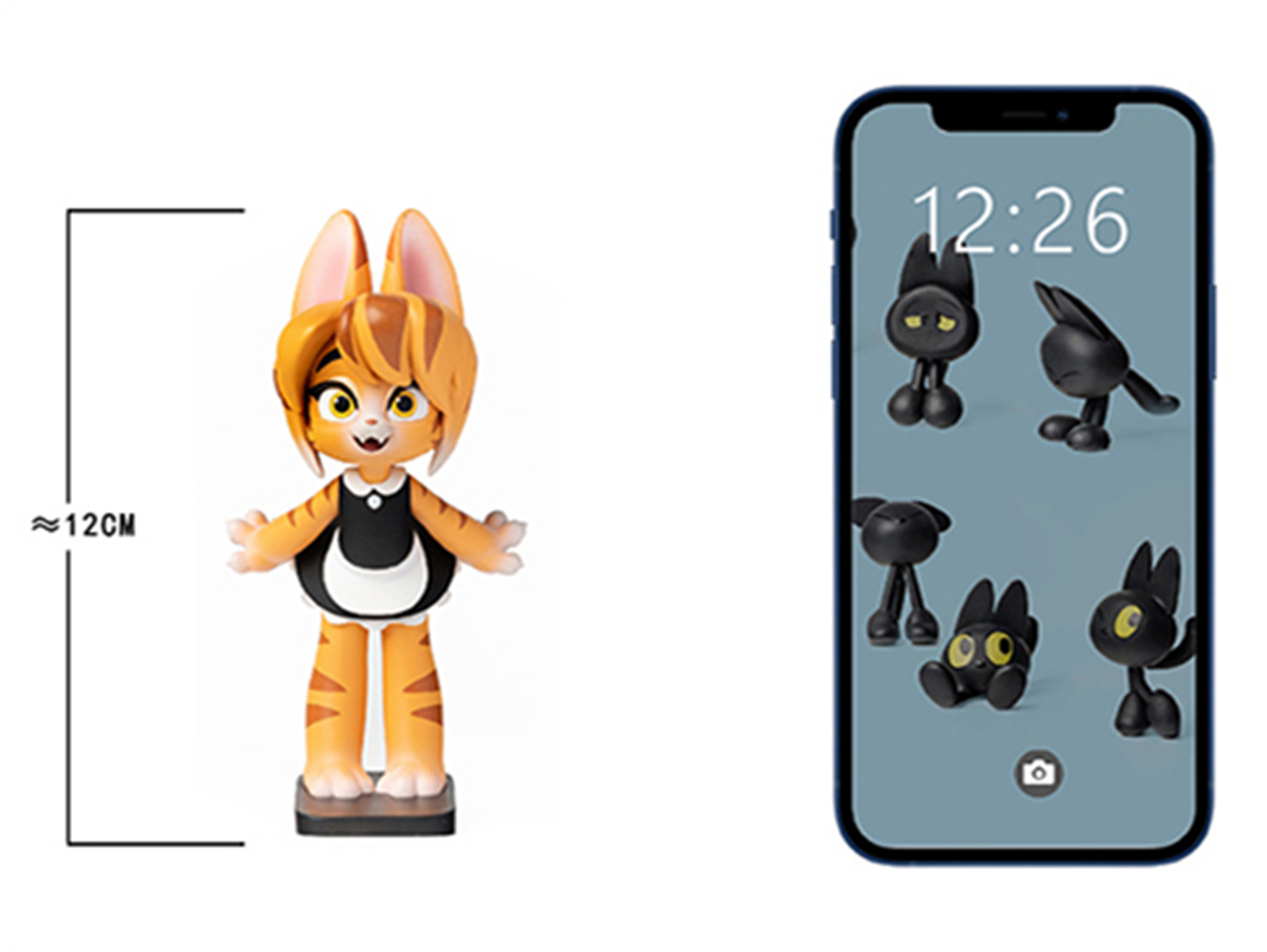 The Maid Cat Blind Box Model Cute Pet Animal Figure Collector Decor Kid Toy Gift Crafts Souvenirs Decoration Vehicle Simulation