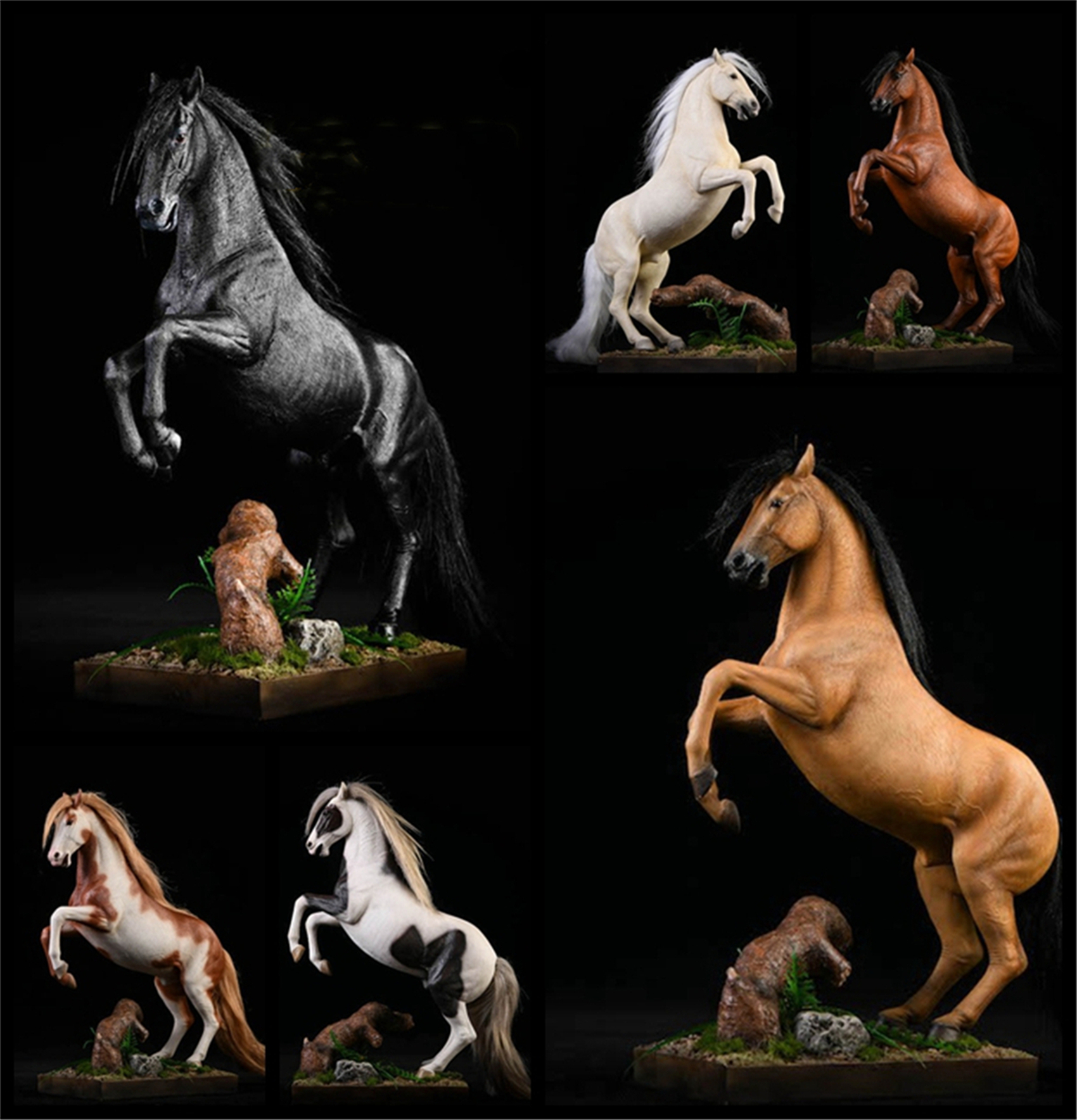 JXK 1:12 Scale Hanover Warm Blooded Horse with Base Figure German Battle Steed Animal Model Collector Toy Desktop Decoration JXK 1:12 Scale Hanover Warm Blooded Horse with Base Figure German Battle Steed Animal Model Collector Toy Desktop Decoration