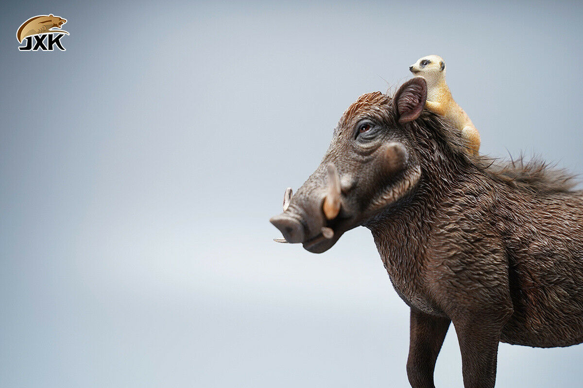 JXK 1/6 Lion's Buddy Model Suricate Pig Warthog Lionet Figure Animal Collect Christmas Decoration Ornaments Adults Kids Gift