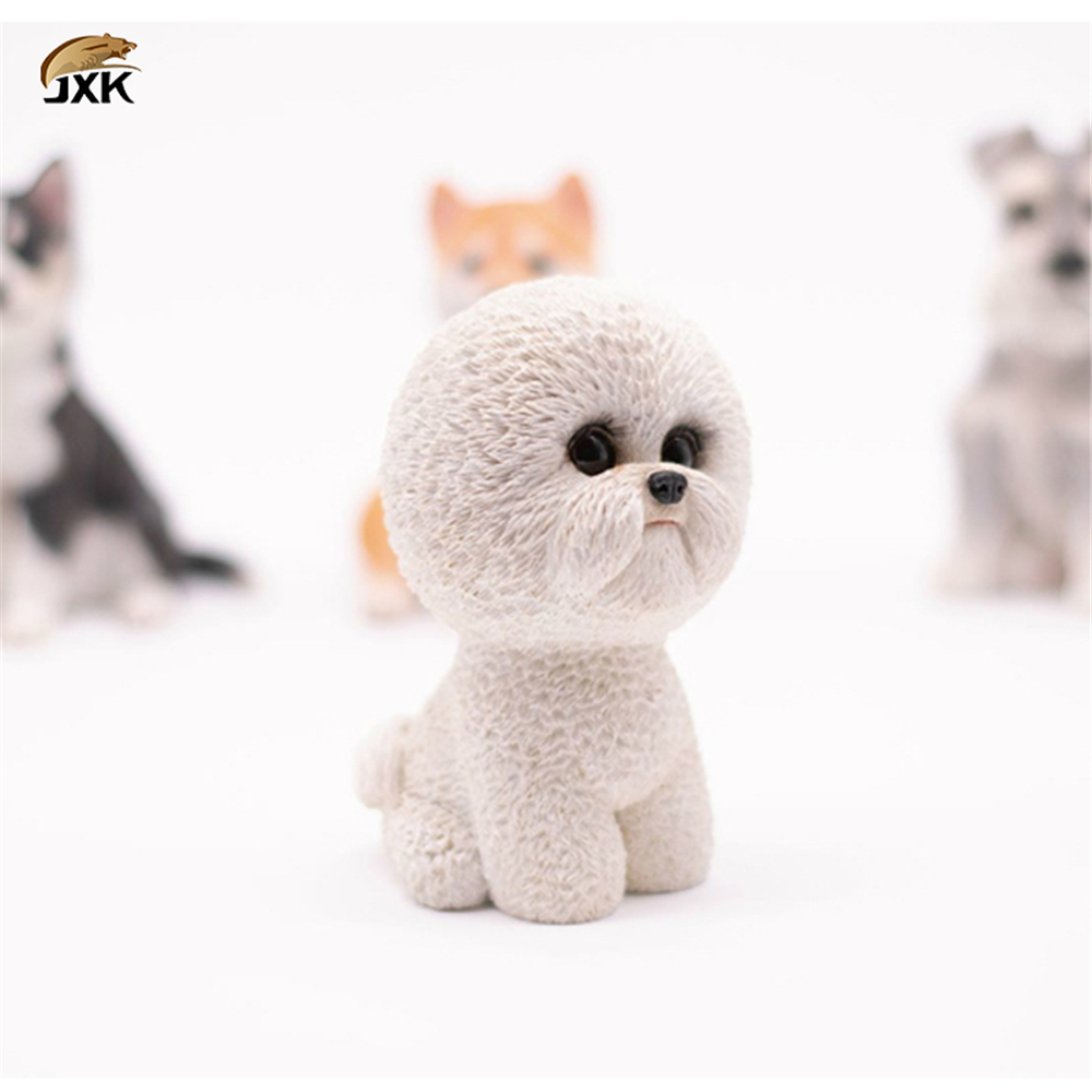 JXK Bichon Frise Schnauzer Shepherd Dog Pet Healing Figure Canidae Animal Collector Toy Resin Desktop Decoration Gift JXK Bichon Frise Schnauzer Shepherd Dog Pet Healing Figure Canidae Animal Collector Toy Resin Desktop Decoration Gift