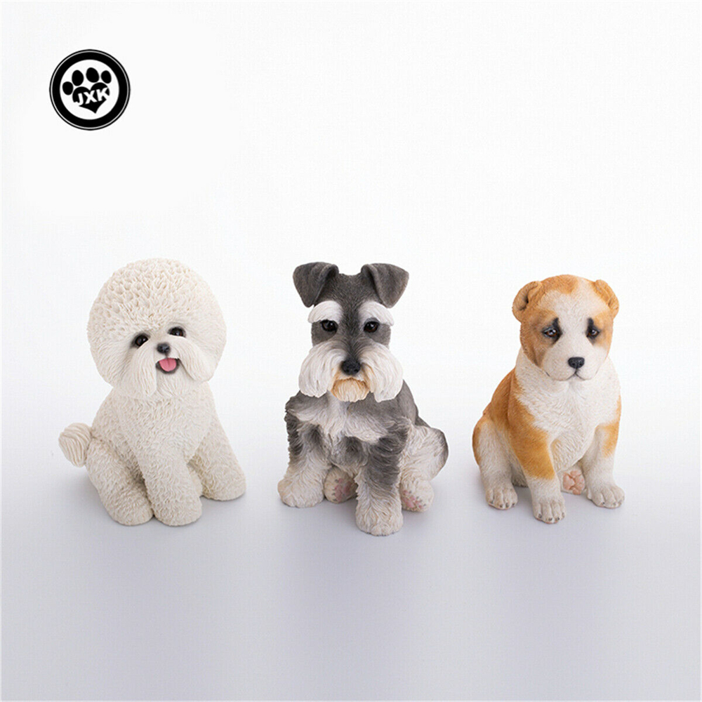 JXK Bichon Frise Schnauzer Shepherd Dog Pet Healing Figure Canidae Animal Collector Toy Resin Desktop Decoration Gift JXK Bichon Frise Schnauzer Shepherd Dog Pet Healing Figure Canidae Animal Collector Toy Resin Desktop Decoration Gift