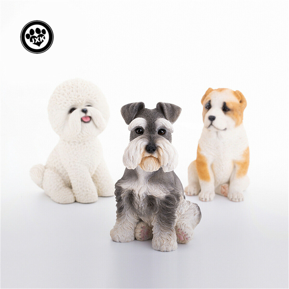 JXK Bichon Frise Schnauzer Shepherd Dog Pet Healing Figure Canidae Animal Collector Toy Resin Desktop Decoration Gift JXK Bichon Frise Schnauzer Shepherd Dog Pet Healing Figure Canidae Animal Collector Toy Resin Desktop Decoration Gift