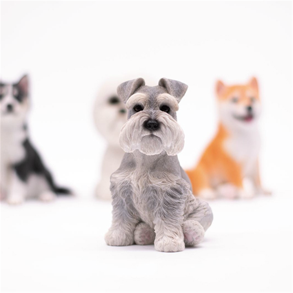 JXK Bichon Frise Schnauzer Shepherd Dog Pet Healing Figure Canidae Animal Collector Toy Resin Desktop Decoration Gift JXK Bichon Frise Schnauzer Shepherd Dog Pet Healing Figure Canidae Animal Collector Toy Resin Desktop Decoration Gift