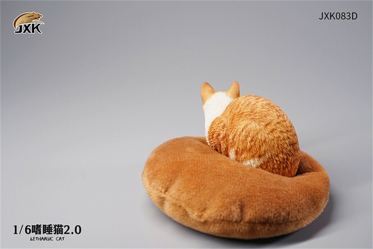 JXK 1/6 Lethargic Cat 2.0 Model Cute Pet Animal Lazy Cat Figure Collector Christmas Decoration Ornaments Adults Kids Gift