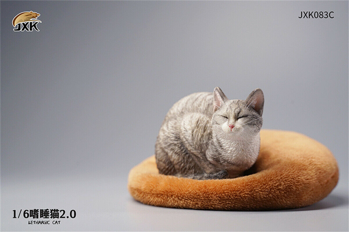 JXK 1/6 Lethargic Cat 2.0 Model Cute Pet Animal Lazy Cat Figure Collector Christmas Decoration Ornaments Adults Kids Gift