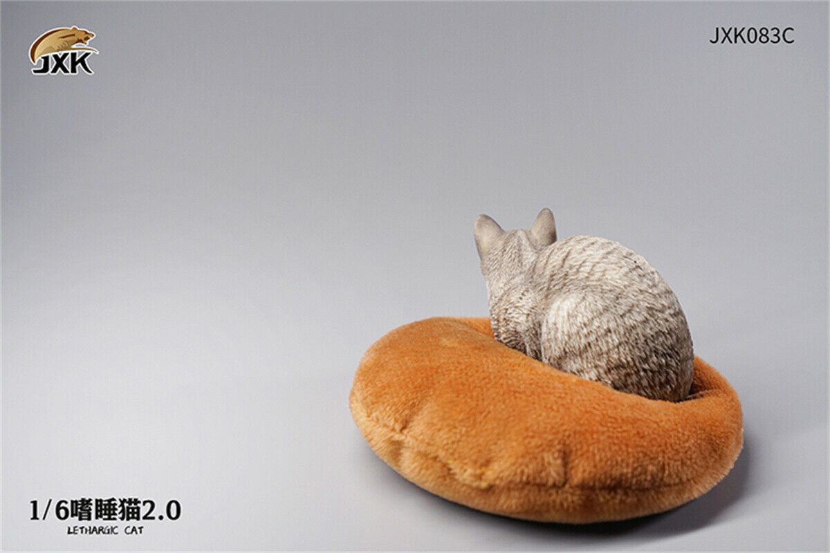 JXK 1/6 Lethargic Cat 2.0 Model Cute Pet Animal Lazy Cat Figure Collector Christmas Decoration Ornaments Adults Kids Gift