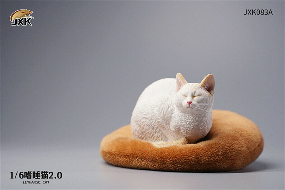 JXK 1/6 Lethargic Cat 2.0 Model Cute Pet Animal Lazy Cat Figure Collector Christmas Decoration Ornaments Adults Kids Gift