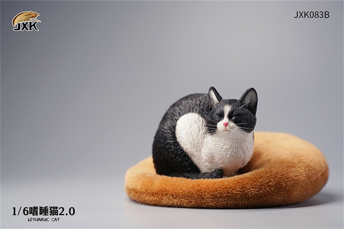 JXK 1/6 Lethargic Cat 2.0 Model Cute Pet Animal Lazy Cat Figure Collector Christmas Decoration Ornaments Adults Kids Gift