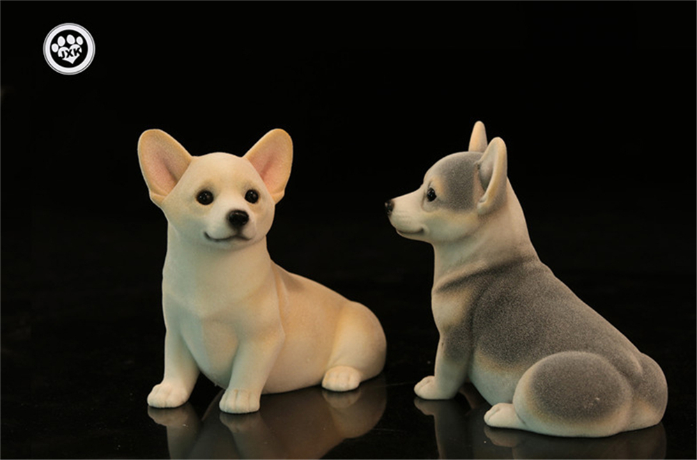 JXK Fluff Pembroke Welsh Corgi Dog Pet Healing Figure Canidae Animal Collector Toy Resin Desktop Decoration Gift JXK Fluff Pembroke Welsh Corgi Dog Pet Healing Figure Canidae Animal Collector Toy Resin Desktop Decoration Gift