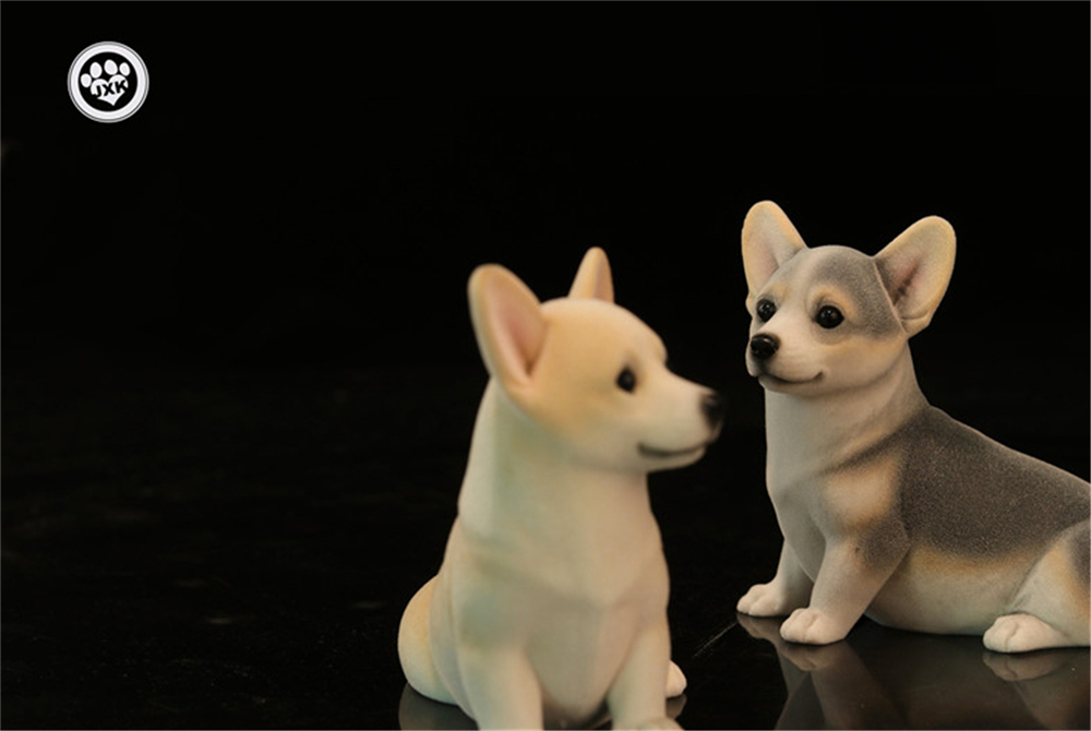 JXK Fluff Pembroke Welsh Corgi Dog Pet Healing Figure Canidae Animal Collector Toy Resin Desktop Decoration Gift JXK Fluff Pembroke Welsh Corgi Dog Pet Healing Figure Canidae Animal Collector Toy Resin Desktop Decoration Gift