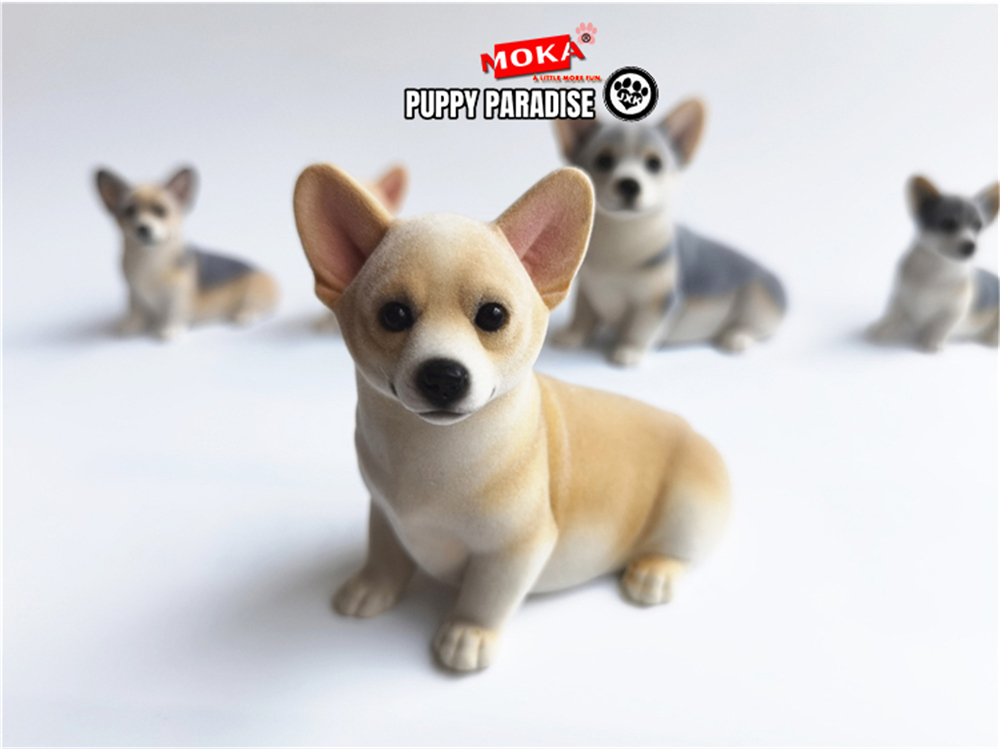 JXK Fluff Pembroke Welsh Corgi Dog Pet Healing Figure Canidae Animal Collector Toy Resin Desktop Decoration Gift JXK Fluff Pembroke Welsh Corgi Dog Pet Healing Figure Canidae Animal Collector Toy Resin Desktop Decoration Gift