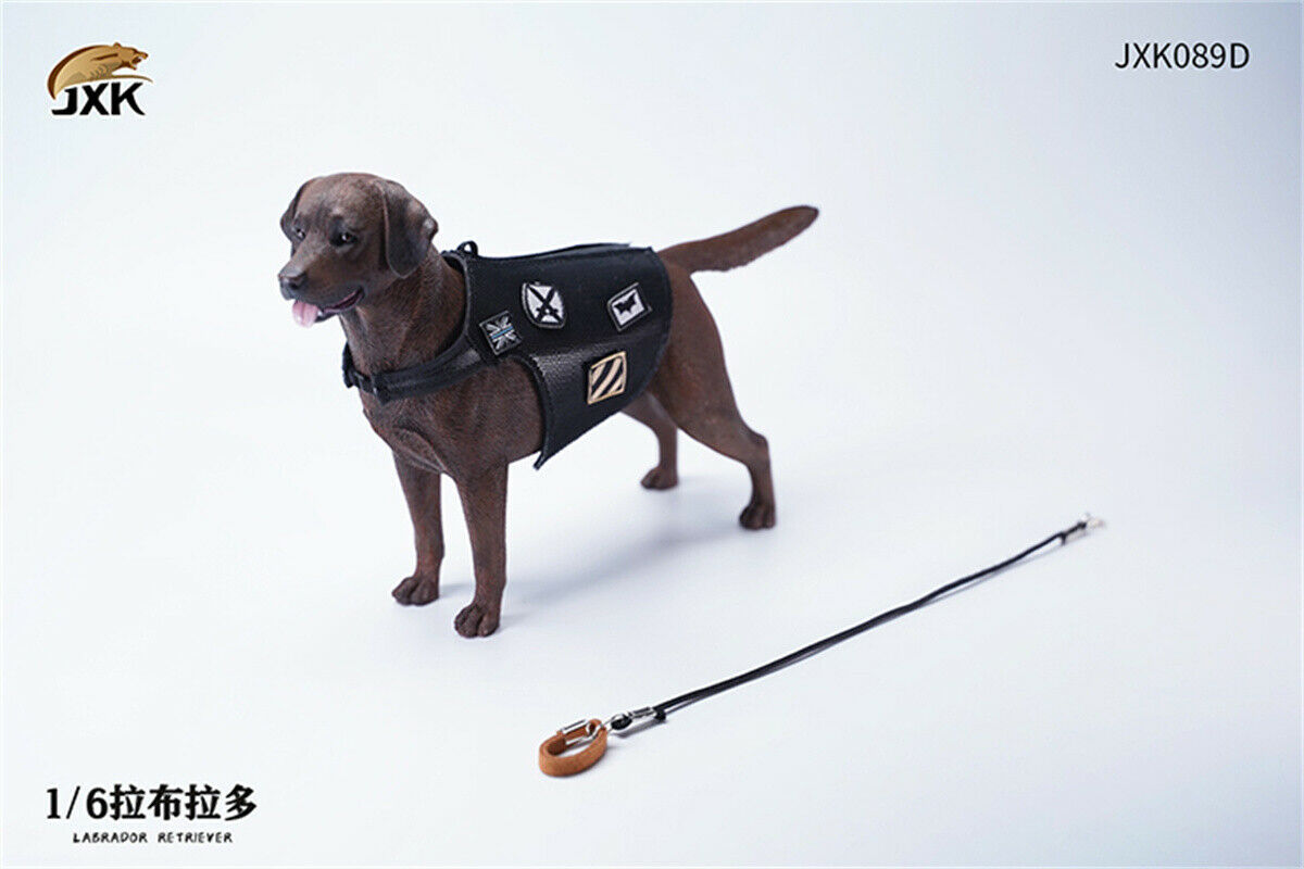 JXK 1/6th Labrador Retriever Dog Model Cute Pet Figure Animal Figure Collector Creative Funny Christmas Decoration Kid Toy Gift