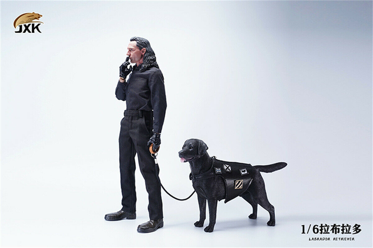 JXK 1/6th Labrador Retriever Dog Model Cute Pet Figure Animal Figure Collector Creative Funny Christmas Decoration Kid Toy Gift