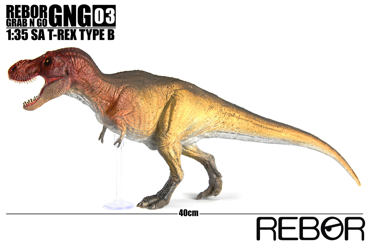 REBOR 1:35 GNG SA T-Rex Tyrannosaurus Rex Figure Dinosaur Collector Toys Animal Model Collector Decoration Gift Adult