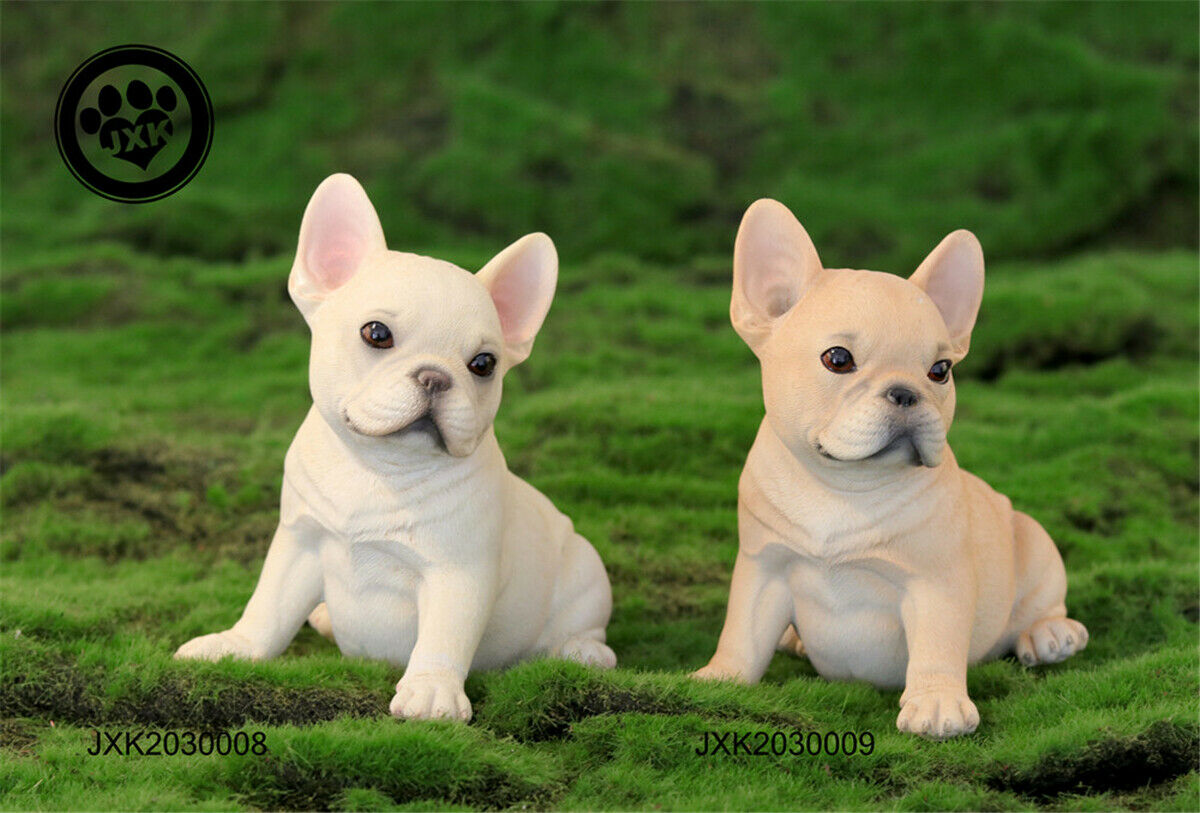 JXK Cute French bulldog Dog Pet Healing Figure Canidae Animal Collector Toy Resin Desktop Decoration Gift
