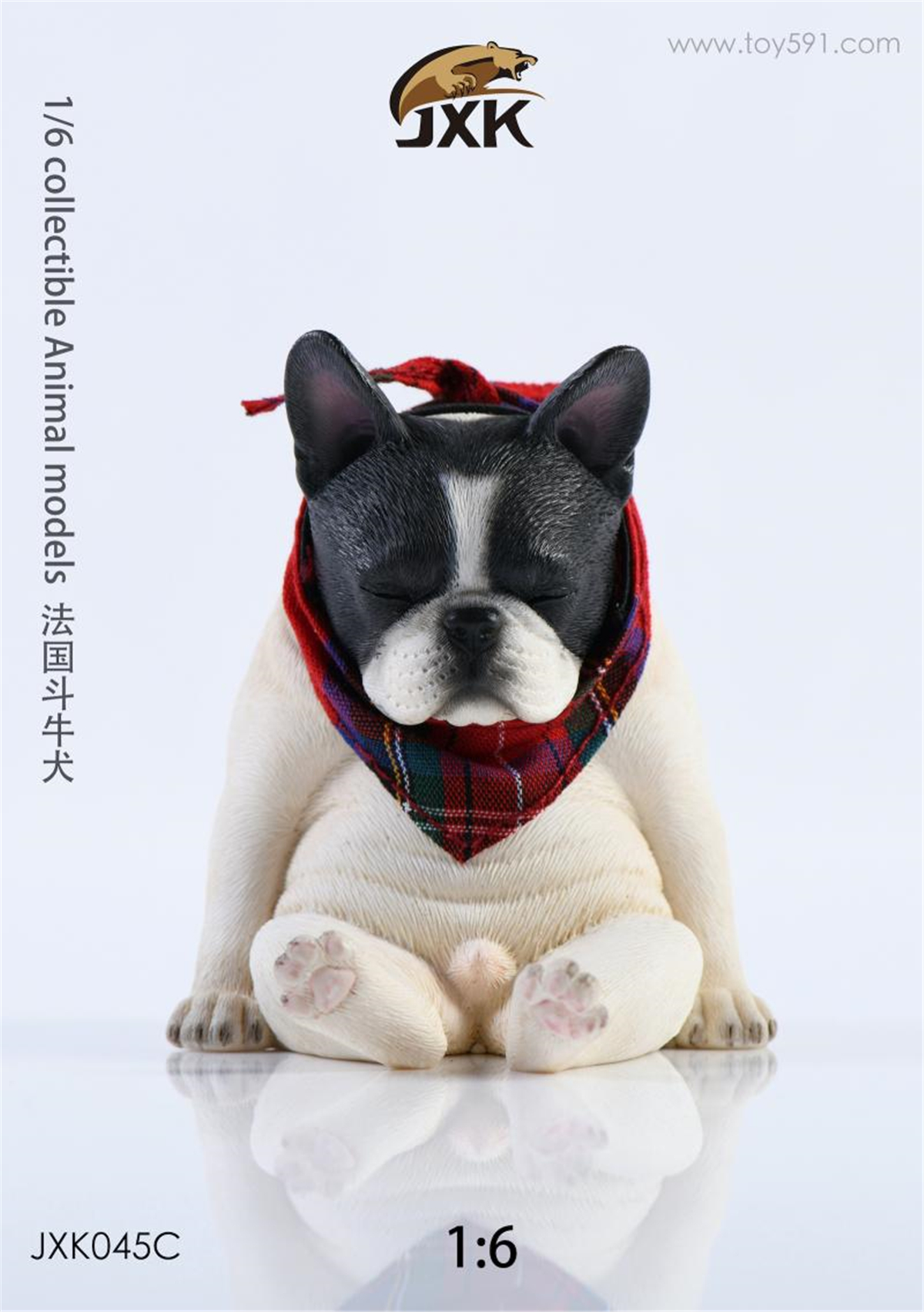 JXK 1:6 Scale Decadent French Bulldog Scarf Dog Pet Healing Figure Recreational Sofa Animal Collector Toy Resin Decoration Gift JXK 1:6 Scale Decadent French Bulldog Scarf Dog Pet Healing Figure Recreational Sofa Animal Collector Toy Resin Decoration Gift