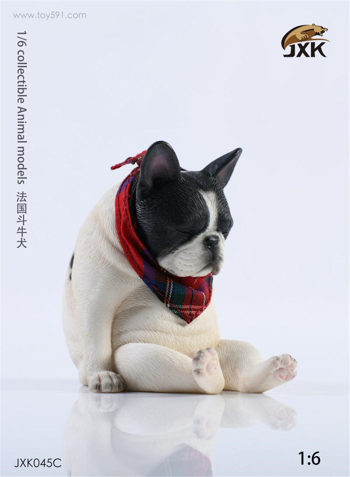 JXK 1:6 Scale Decadent French Bulldog Scarf Dog Pet Healing Figure Recreational Sofa Animal Collector Toy Resin Decoration Gift JXK 1:6 Scale Decadent French Bulldog Scarf Dog Pet Healing Figure Recreational Sofa Animal Collector Toy Resin Decoration Gift