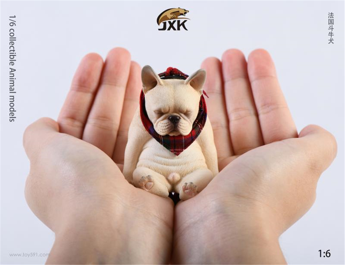 JXK 1:6 Scale Decadent French Bulldog Scarf Dog Pet Healing Figure Recreational Sofa Animal Collector Toy Resin Decoration Gift JXK 1:6 Scale Decadent French Bulldog Scarf Dog Pet Healing Figure Recreational Sofa Animal Collector Toy Resin Decoration Gift
