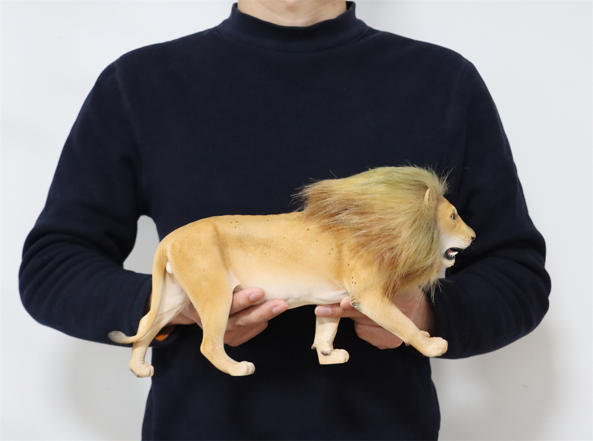 JXK 1/6th Lion 2.0 Model Flocking Figure Realistic Wild Animal Collector Christmas Decoration Ornaments Adults Kids Gift Toy JXK 1/6th Lion 2.0 Model Flocking Figure Realistic Wild Animal Collector Christmas Decoration Ornaments Adults Kids Gift Toy
