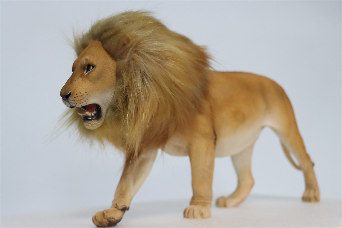 JXK 1/6th Lion 2.0 Model Flocking Figure Realistic Wild Animal Collector Christmas Decoration Ornaments Adults Kids Gift Toy JXK 1/6th Lion 2.0 Model Flocking Figure Realistic Wild Animal Collector Christmas Decoration Ornaments Adults Kids Gift Toy