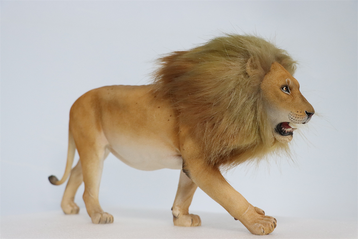 JXK 1/6th Lion 2.0 Model Flocking Figure Realistic Wild Animal Collector Christmas Decoration Ornaments Adults Kids Gift Toy JXK 1/6th Lion 2.0 Model Flocking Figure Realistic Wild Animal Collector Christmas Decoration Ornaments Adults Kids Gift Toy