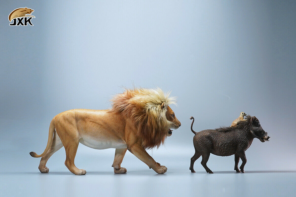 JXK 1/6th Lion 2.0 Model Flocking Figure Realistic Wild Animal Collector Christmas Decoration Ornaments Adults Kids Gift Toy JXK 1/6th Lion 2.0 Model Flocking Figure Realistic Wild Animal Collector Christmas Decoration Ornaments Adults Kids Gift Toy