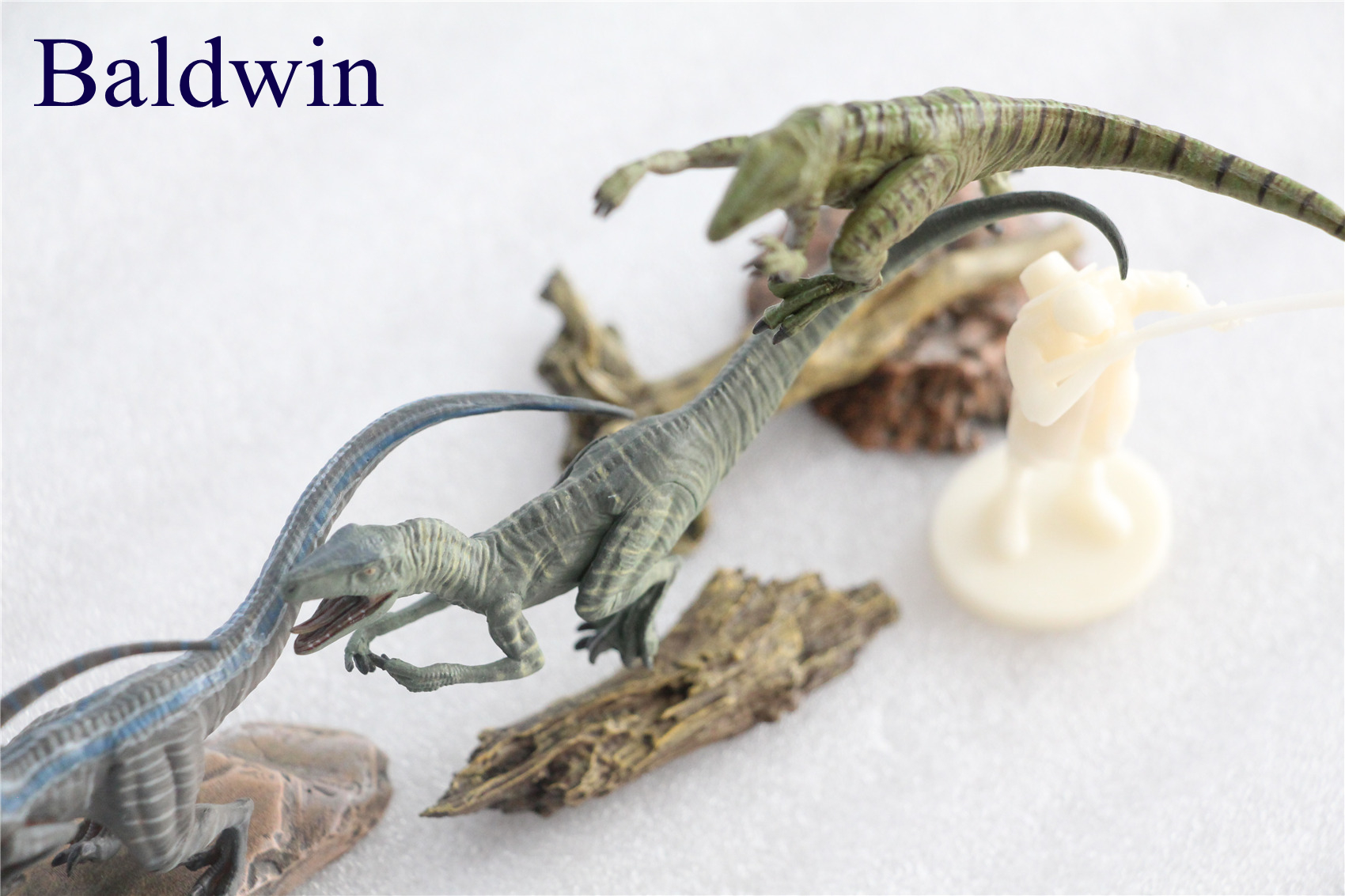 IN STOCK Nanmu 1/35 Raptorsquad Figure 4PCS Velociraptors Dinosaur Toy Baldwin Ceasar Diana Edgar Animal Model