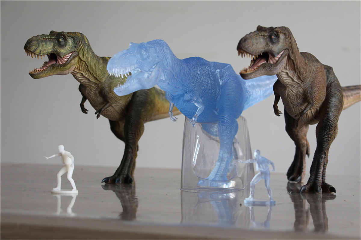 IN STOCK! Nanmu Studio 1/35 Transparent Tyrannosaurus Rex Alpha Figure T-Rex Statue Trex Dinosaur Toys Collector Animal Gift