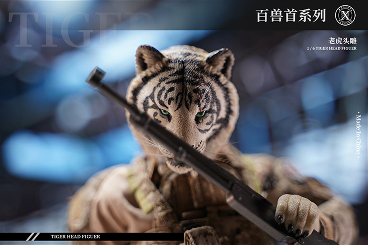 Mostoys 1/6 Tiger Head Figure Healing Soldier Model Cute Animal Collector Toy Resin Realistic Desktop Decoration Kids Gift Mostoys 1/6 Tiger Head Figure Healing Soldier Model Cute Animal Collector Toy Resin Realistic Desktop Decoration Kids Gift