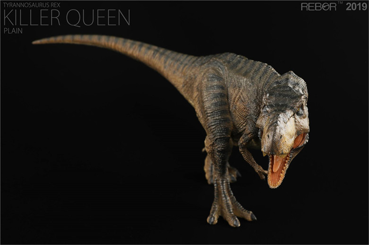 REBOR 1/35 Scale Tyrannosaurus Rex Killer Queen Figure T-Rex Statue Realistic Dinosaur Action Figure PVC Model Toy Gift Adult