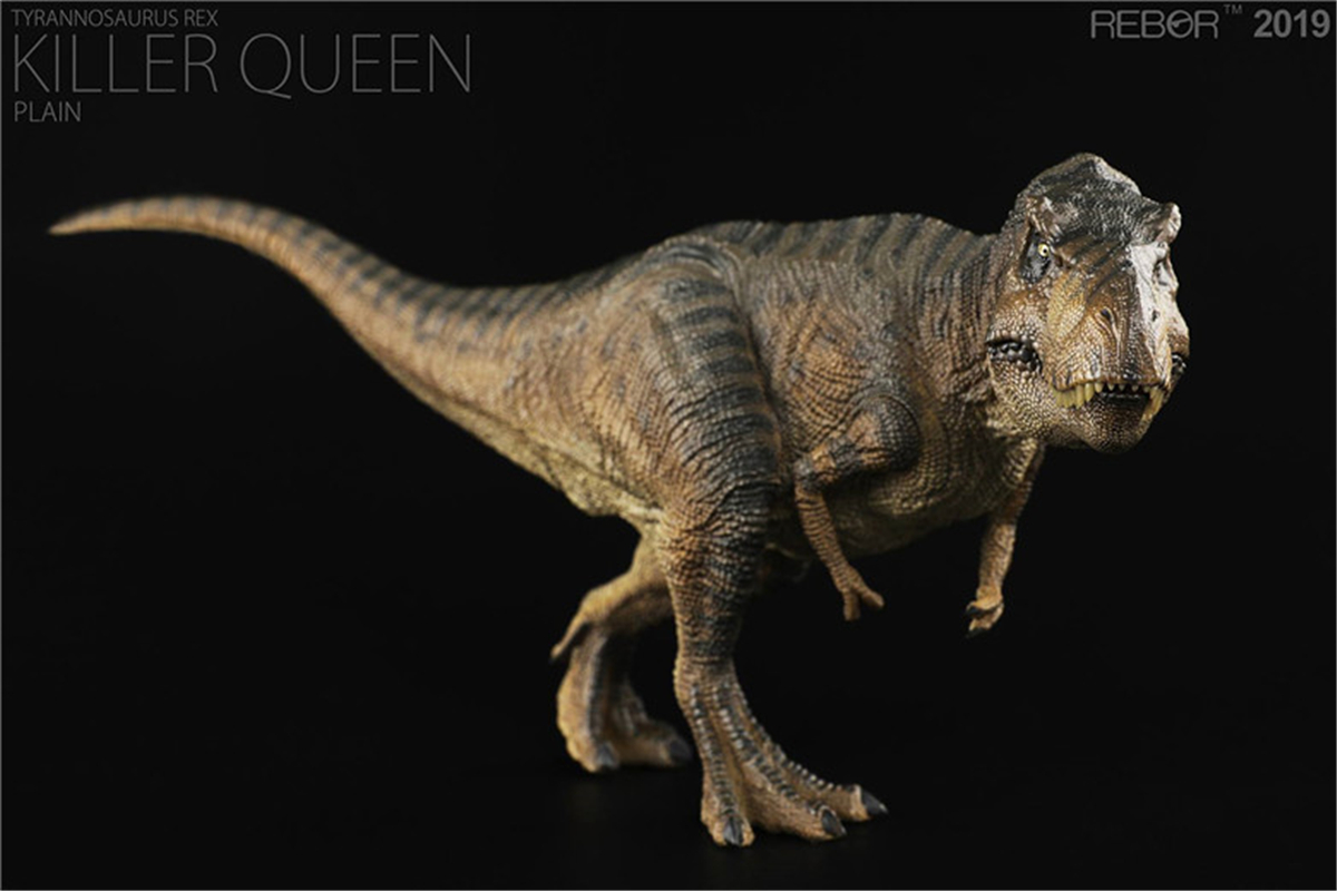 REBOR 1/35 Scale Tyrannosaurus Rex Killer Queen Figure T-Rex Statue Realistic Dinosaur Action Figure PVC Model Toy Gift Adult