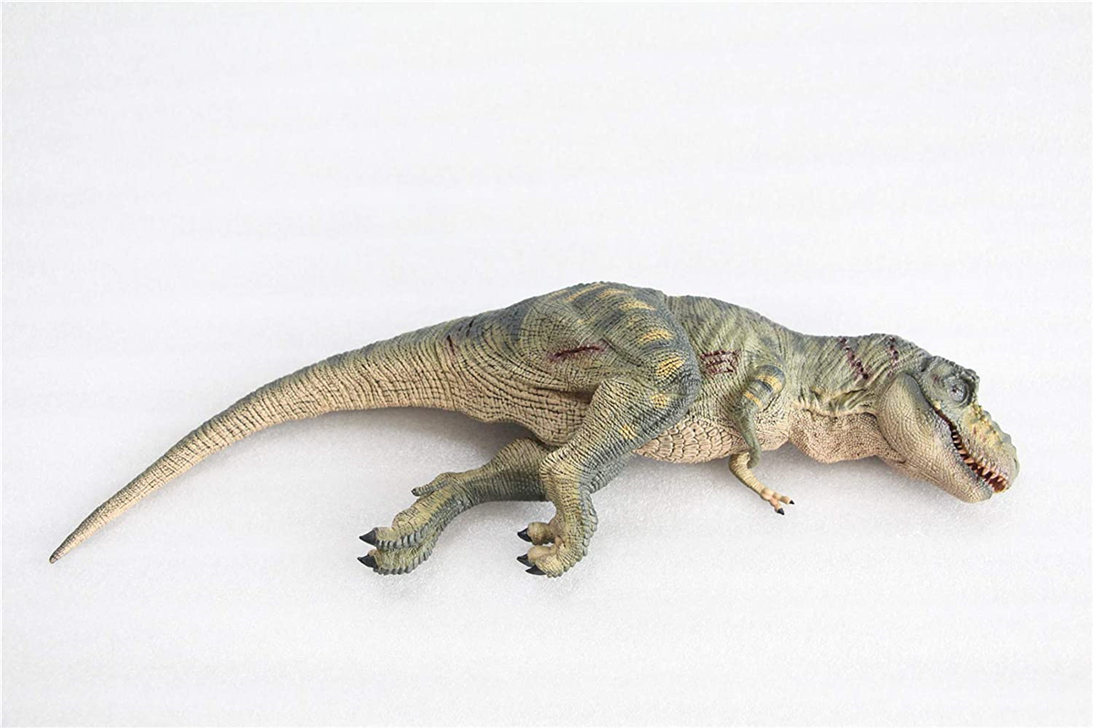 REBOR 1/35 Tyrannosaurus Rex Carcass Figure Bites The dust Jungle Realistic T-Rex Dinosaur Collector Toy Animal Model Decoration