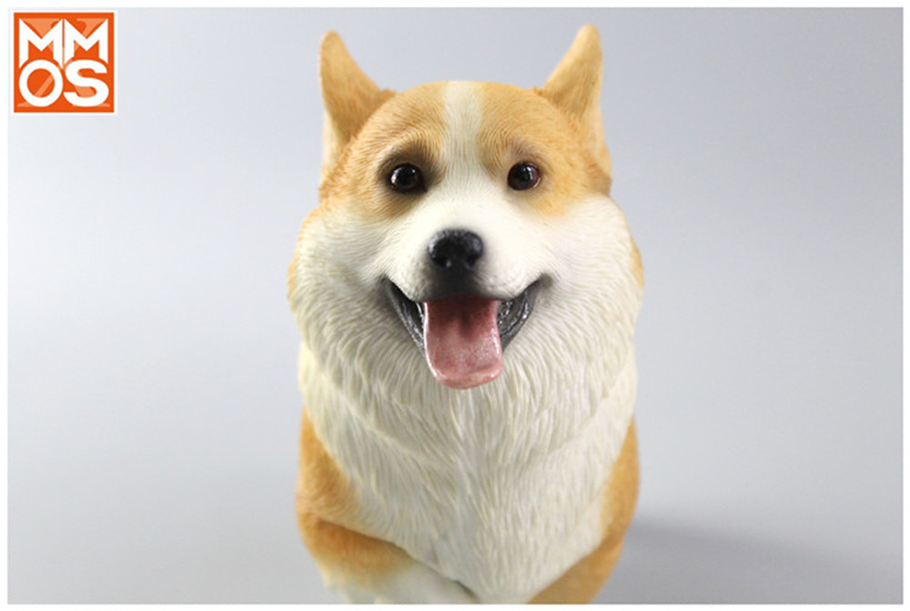 XMMOS Walk Welsh Corgi Pembroke Dog Pet Figure Animal Toy Collector Decoration Desktop Decoration Adult Gift