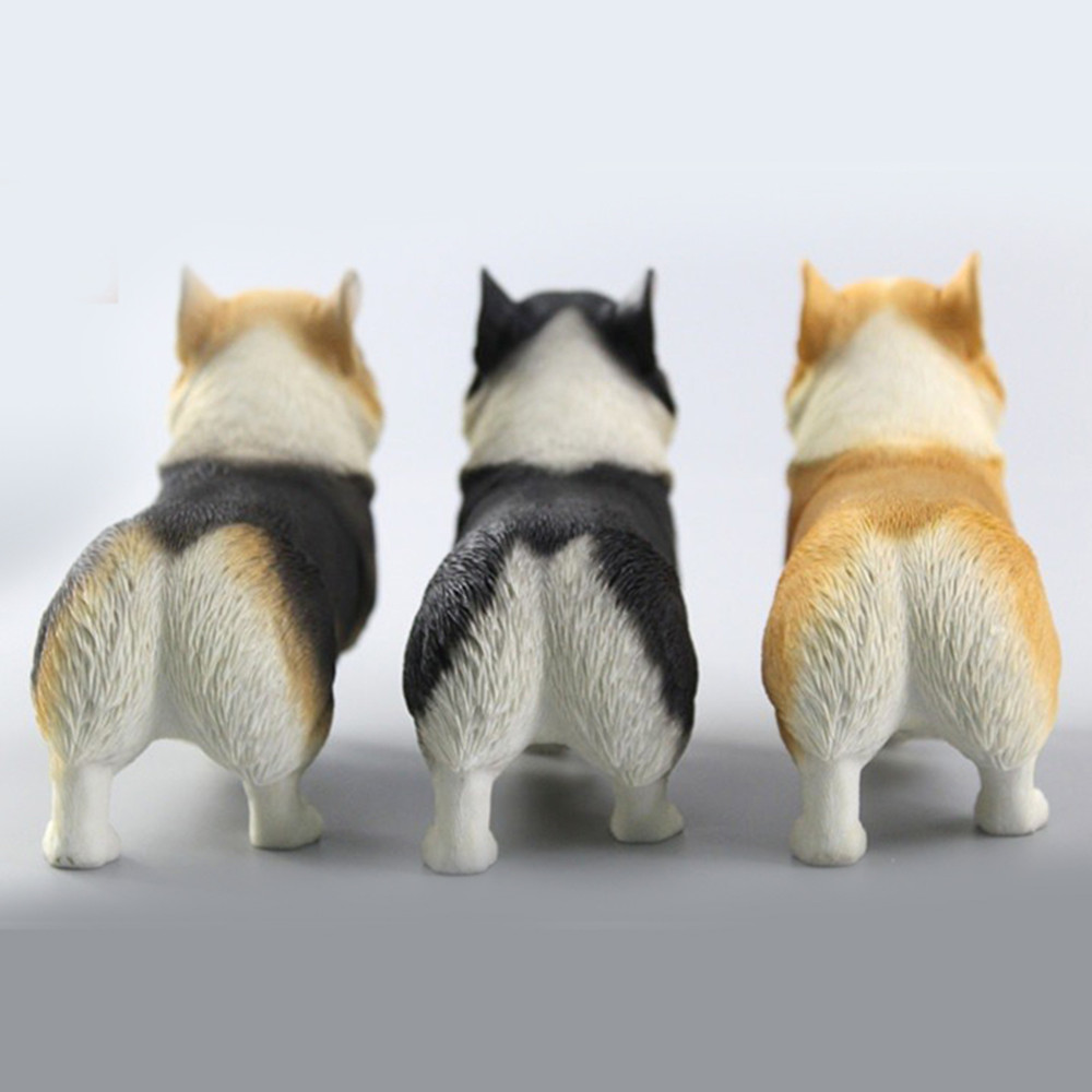 XMMOS Walk Welsh Corgi Pembroke Dog Pet Figure Animal Toy Collector Decoration Desktop Decoration Adult Gift