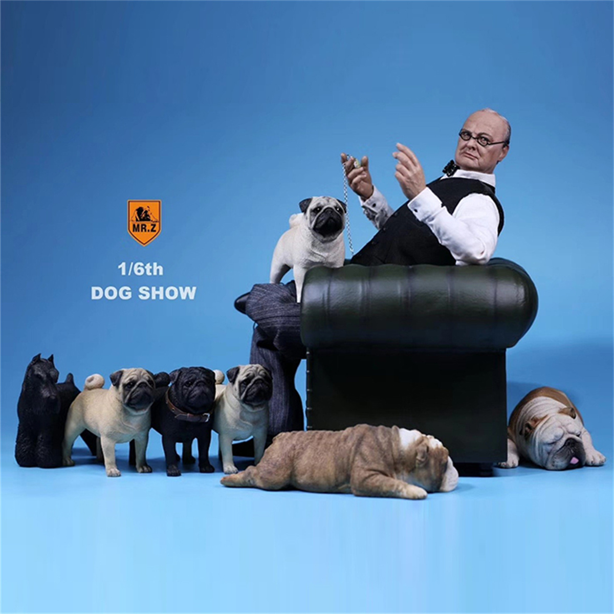 Mr.Z Studio 1:6 Pug Dog Pet Healing Figure Canidae Animal Model Toy Collector Desktop Decor Adult Simulation Pet Gift Collection Mr.Z Studio 1:6 Pug Dog Pet Healing Figure Canidae Animal Model Toy Collector Desktop Decor Adult Simulation Pet Gift Collection