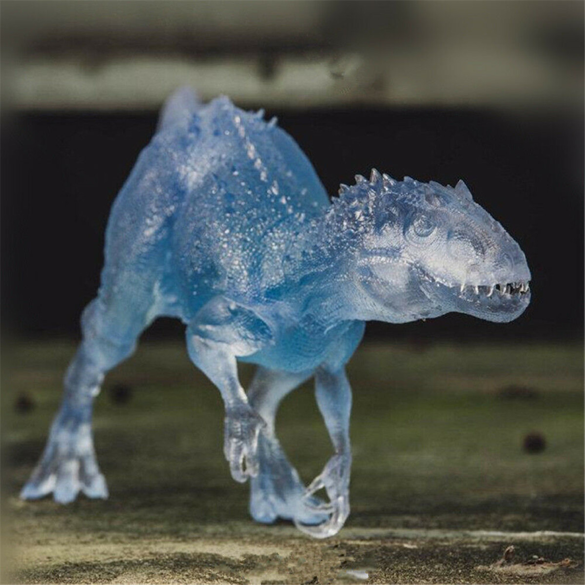 Nanmu 1:35 Scale Transparent Berserker Rex Figure Dinosaur Model With Original Box