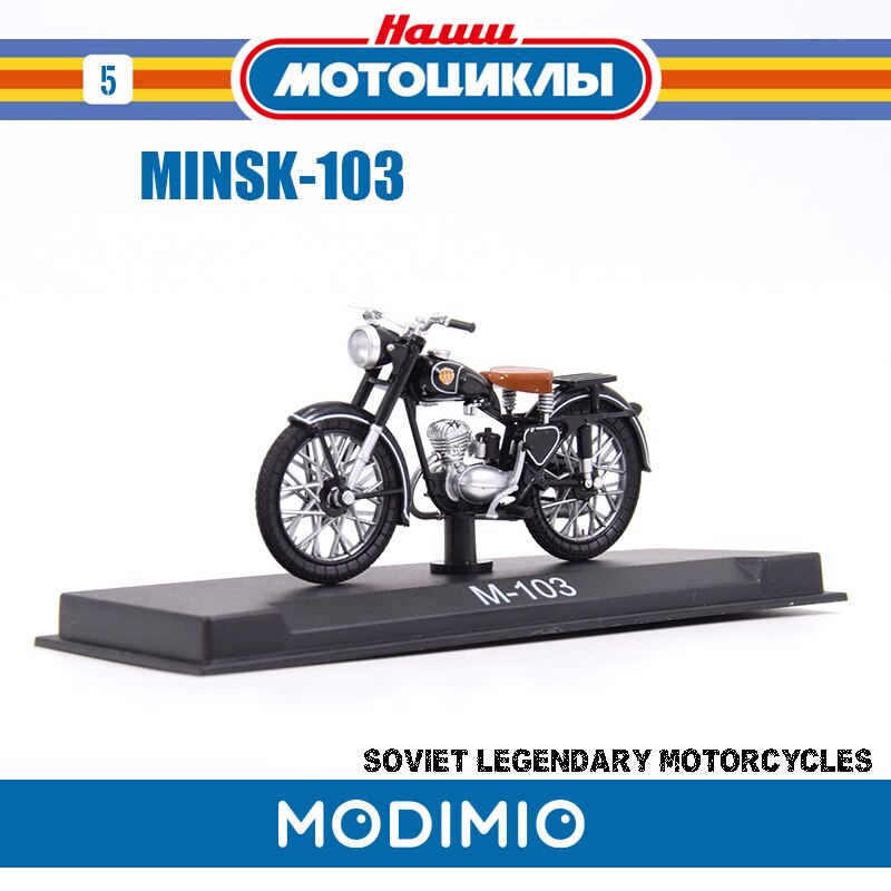 Diecast MINSK-103 Motorcycle Motor Bike Model Toy 1/24 Soviet URAL Alloy Off-road Motorcycle Model Adult Collection