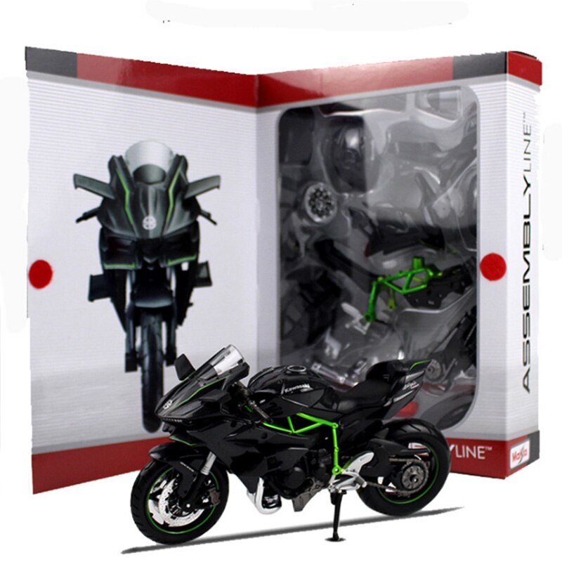 1:12 Scale KAWASAKI H2R R1 Motorcycle Motorbike Diecast Alloy Race Bikes Street Motor Toys Kids Children Toy Collection Display 1:12 Scale KAWASAKI H2R R1 Motorcycle Motorbike Diecast Alloy Race Bikes Street Motor Toys Kids Children Toy Collection Display