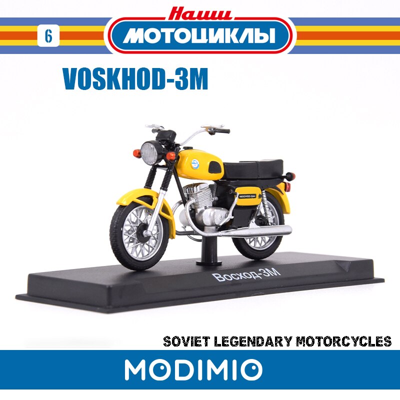 Diecast VOSKHOD-3M Motorcycle Motor Bike Model Toy 1/24 Soviet URAL Alloy Off-road Motorcycle Model Adult Collection