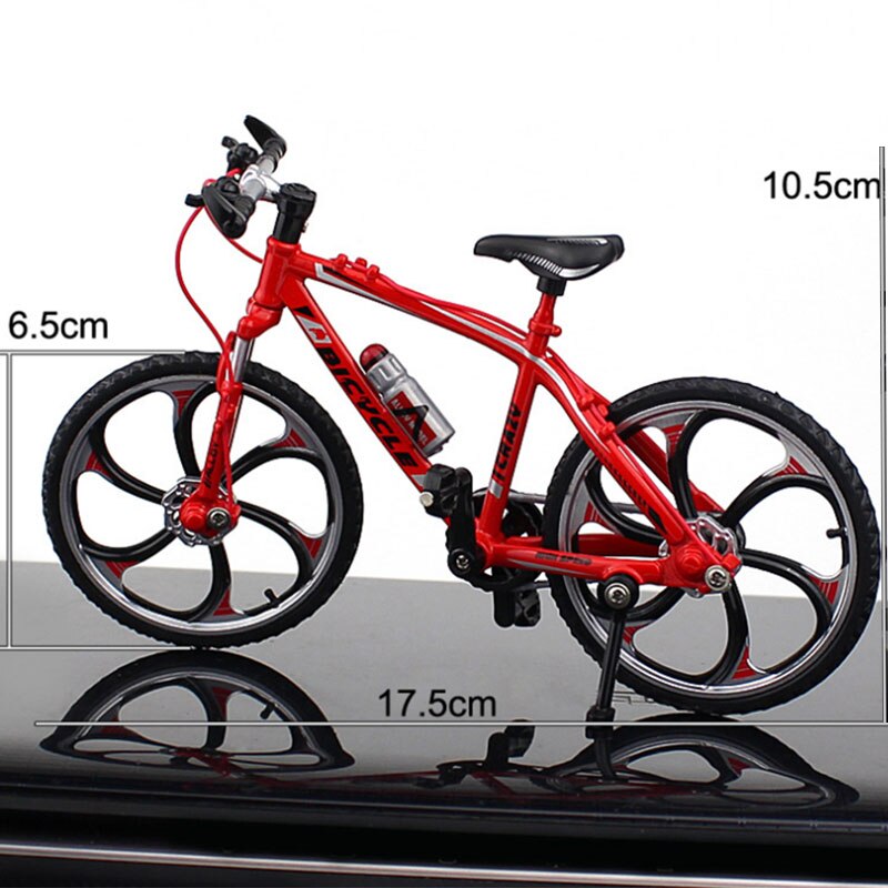 1:10 Metal Bicycle Model Toys Racing Cycle Cross Mountain Bike Replica Collection Diecast for Children's Gift