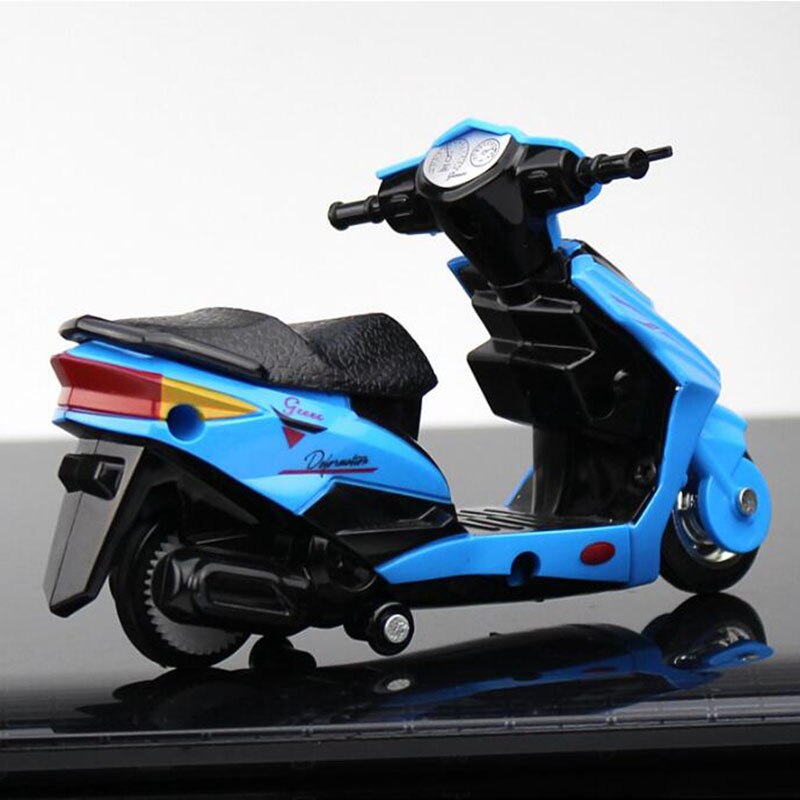 1:18 Scale Pedal Motorcycle Motorbike Diecast Alloy Plastic Race Bikes Street Motor Model Toy Kids Children Collection Display