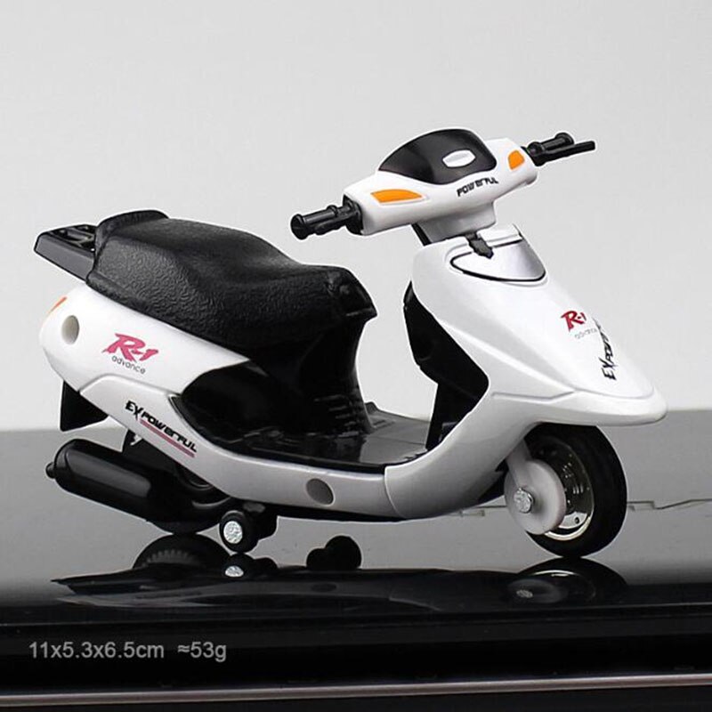 1:18 Scale Pedal Motorcycle Motorbike Diecast Alloy Plastic Race Bikes Street Motor Model Toy Kids Children Collection Display