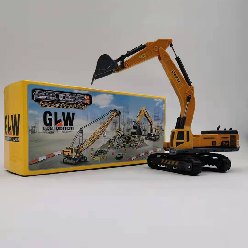 32cm Alloy Diecast Excavator Vehicle Model Truck Machine Model Toy Engineering Truck F Toy