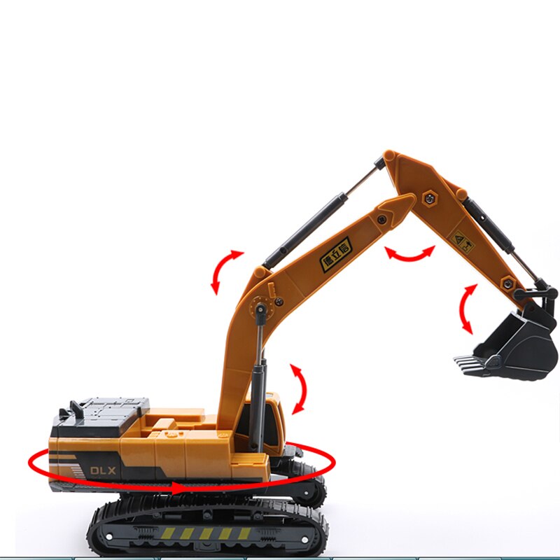 32cm Alloy Diecast Excavator Vehicle Model Truck Machine Model Toy Engineering Truck F Toy