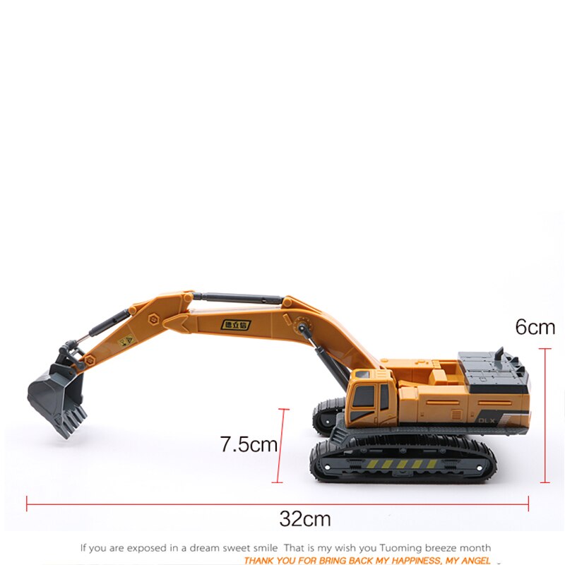 32cm Alloy Diecast Excavator Vehicle Model Truck Machine Model Toy Engineering Truck F Toy